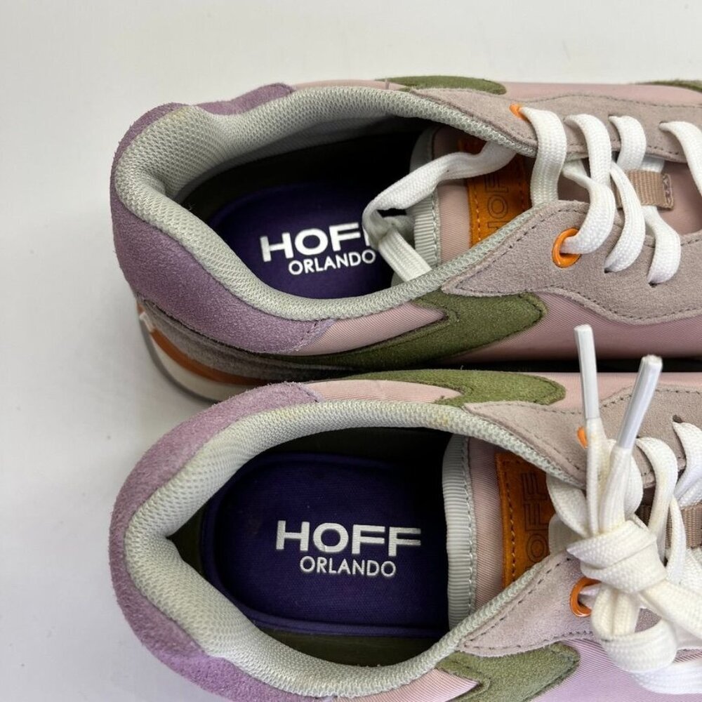 Trendy Women's Sneakers with Pink, Green, and Gray Accents - Picture 9 of 16